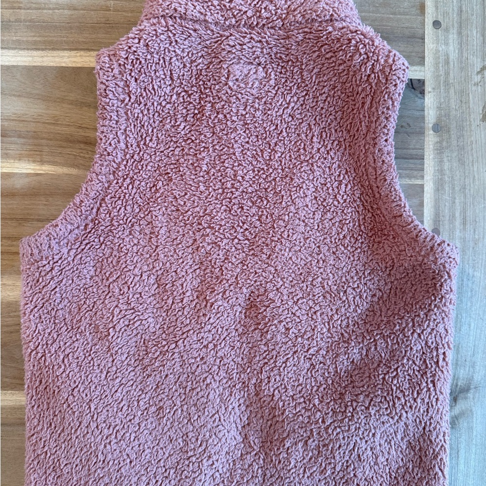 Girls Patagonia Los Gatos Fleece Vest - Rose - Picture 2 of 3